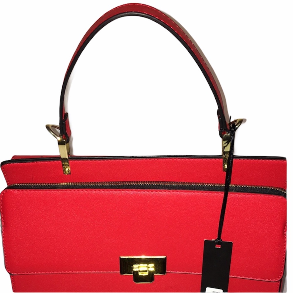 🛑BOGO 1/2 PRICE 🆕Luxe "Regal Red" Leather Handbag - Picture 5 of 8